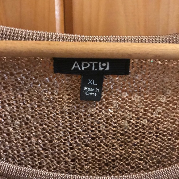 2/$35 Apt. 9 Bronze Sequin Top - Picture 4 of 5